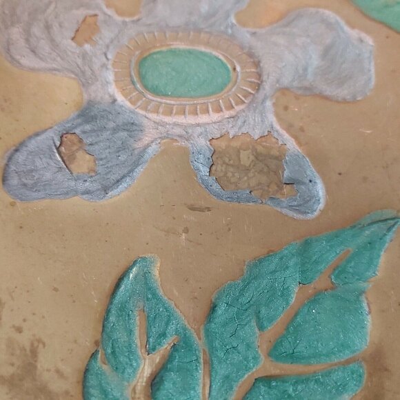 Rosenthal-Netter Inc Brass Bowl Lotus Flowers NBR 11/25 Made in India 9.5 inch - Picture 6 of 7